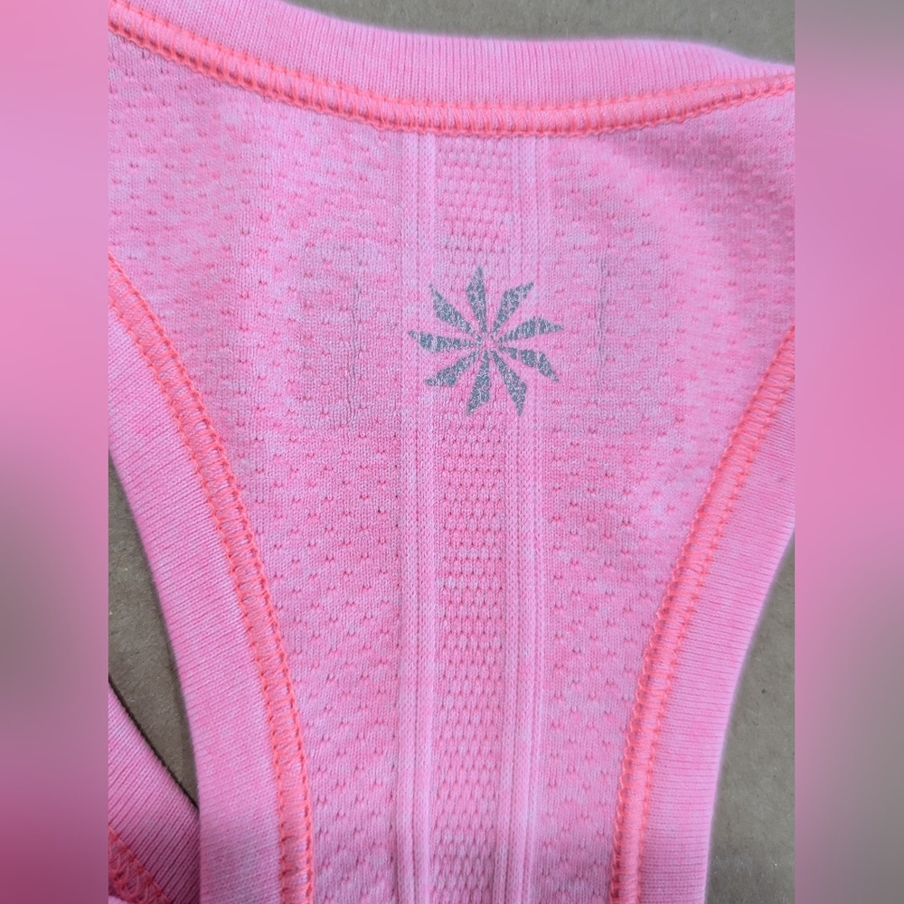 Athleta Bright Pink Fastest Track Stretch Tank Top Size Small - Picture 6 of 7